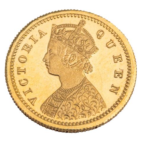 British-Indien /GOLD - Viktoria 5 Rupees 1870/CM (Calcutta Mint), NP