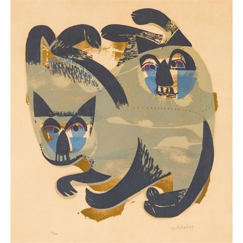 GRIESHABER, HAP (Helmut Andreas Paul, 1909-1981), "Siamkatzen",