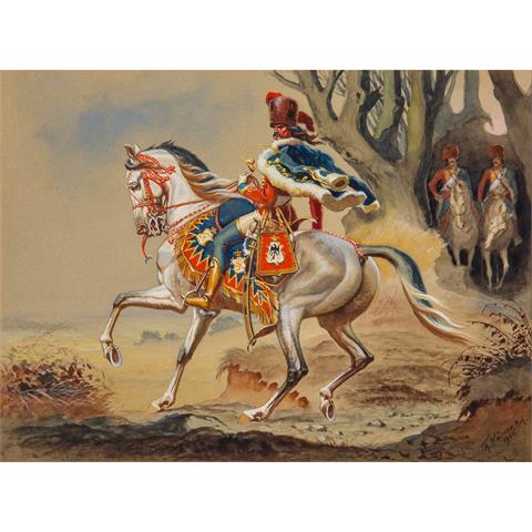 KÄRNER, THEODOR (1884-1966), "Königlich Preußische Reiter zu Pferd",