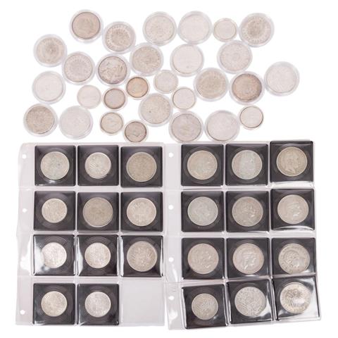 Dt. Reich - Sammlung mit 52 Münzen
