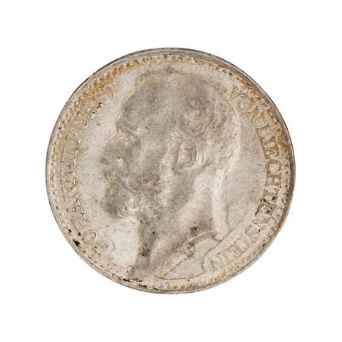Liechtenstein - 1 Krone 1915, Fürst Johann II., ss-vz,