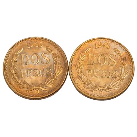 Mexiko /GOLD - Centenarios 2x 2 Pesos 1945