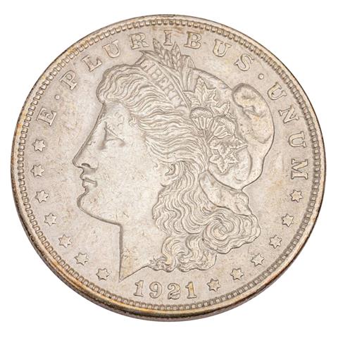 USA /SILBER - 1 x 1 Morgan Dollar 1921