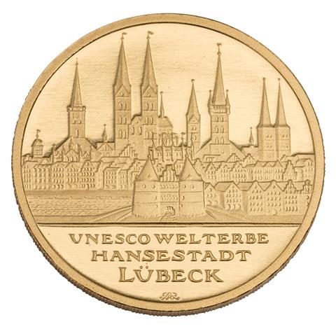 BRD/GOLD - 100 Euro GOLD fein, UNESCO: Hansestadt Lübeck 2007-J