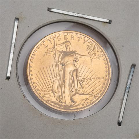USA /GOLD - 1/10 oz American Eagle 1988