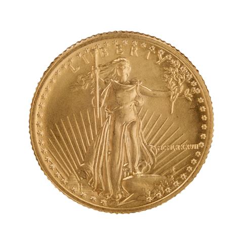 USA - 5 Dollars 1987, GOLD,