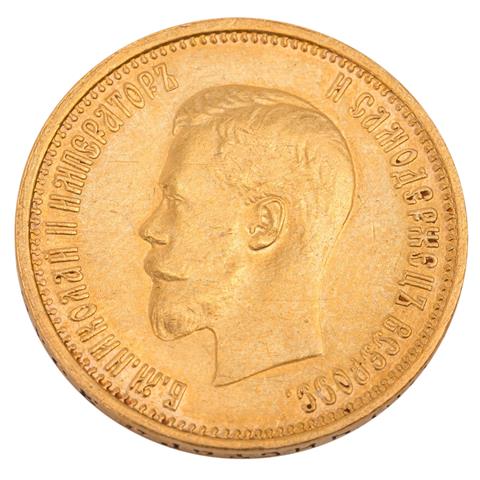 Russisches Zarenreich /GOLD - Nikolai II. 10 Rubel 1899