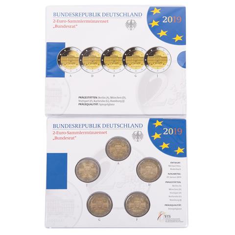 BRD - 2 Euro 2017 Sammlermünzenset, Bundesrat in st und sp,