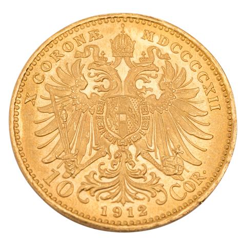 Österreich /GOLD  - Franz Josef I. 10 Kronen 1912/NP