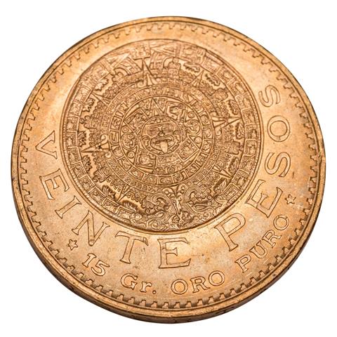 Mexiko /GOLD - 20 Pesos Aztekenthaler 1959