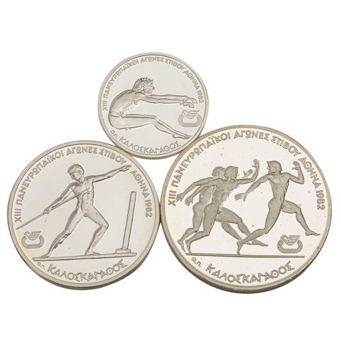 Griechenland /SILBER - Set XIII. Leichtathletik-Europameisterschaften 1982 in Athen PP