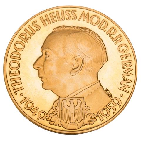 GOLD-Medaille / Aureus Magnus - (29) Th. Heuss V DUCAT