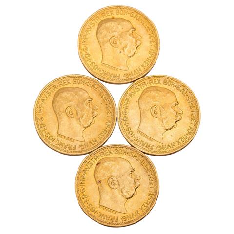 Österreich /GOLD - Franz Josef I. 4 x 20 Kronen 1915/NP