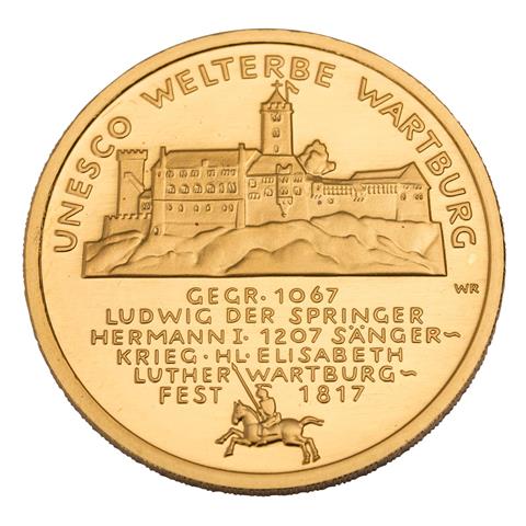 BRD/GOLD - 100 Euro GOLD fein, UNESCO: Wartburg 2011-F