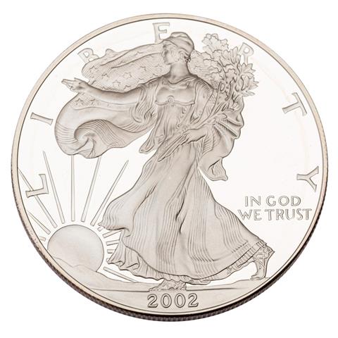 USA /SILBER - 1 $ American Silver Eagle, 1 oz 2002 PP