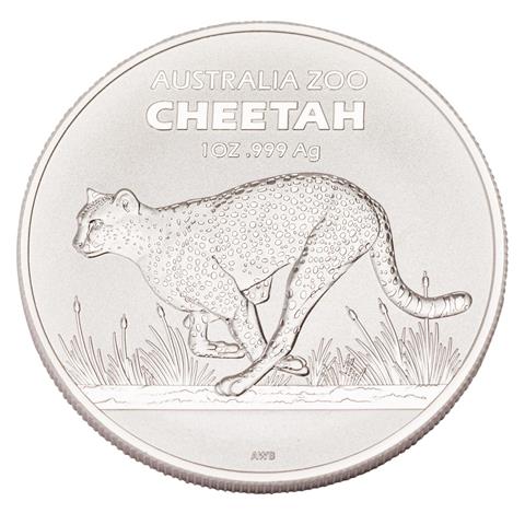 Australien /SILBER - 1 $ Australian Zoo 'Cheetah' 1 oz 2021