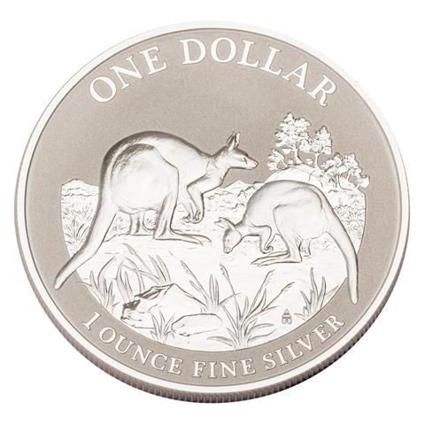 Australien /SILBER - 1 $ Elisabeth II. Kangaroo 1 oz 2014