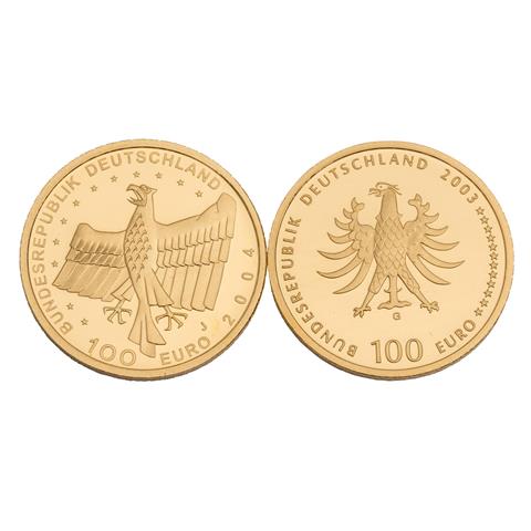 BRD 2 x 100€ in Gold -