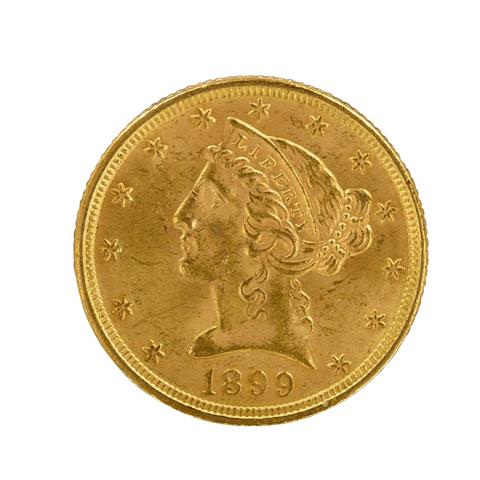 USA /GOLD - 5 $ Half Eagle Liberty Head 1899