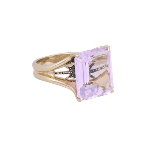 H.STERN Ring mit Amethyst von ca. 13 ct und Diamant ca. 0,01 ct,