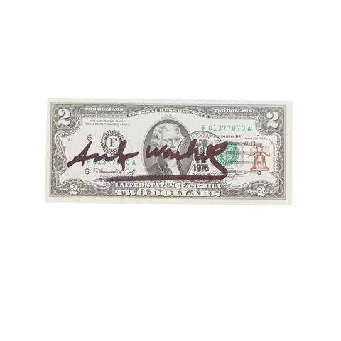WARHOL, ANDY (1928 - 1987), "2-Jefferson Dollars", 1976,