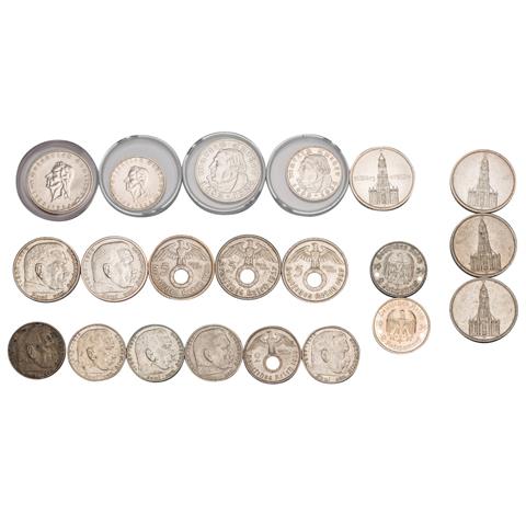 Deutschland 1933-45 20 Gedenk-und Umlaufmünzen -