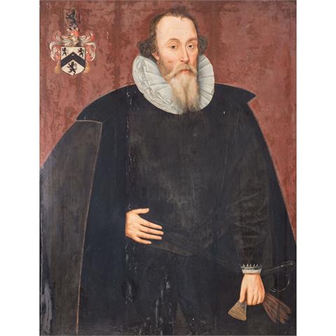 Nachfolger von PIETER JANZ POURBUS (1523-1584) "Bildnis eines Herrn in bürgerlicher Renaissance-Kleidung"