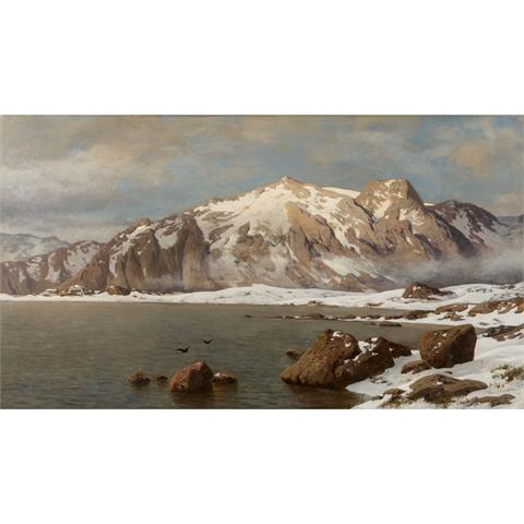 HAUBTMANN, MICHAEL (1843-1921), "Am Malangerfjord", 1889,