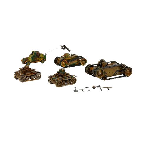 ARNOLD/GAMA 5-tlg Konvolut Panzer,