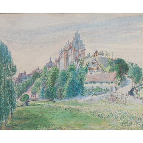 NÄGELE, REINHOLD (1884-1972), "Schloss Vellberg", 1923,