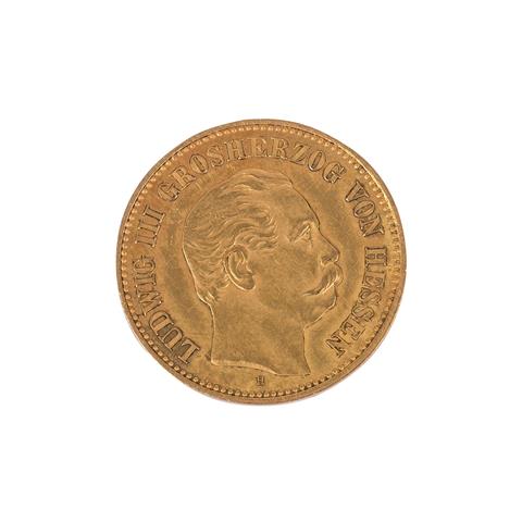 Hessen/GOLD - Selten! 5 Mark 1877 H