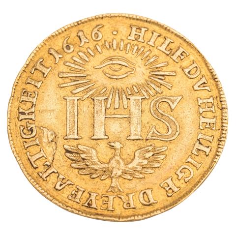 Sachsen-Albertinische Linie/Gold - Sophiendukat 1616 (spätere Prägung), Johann Georg I.,