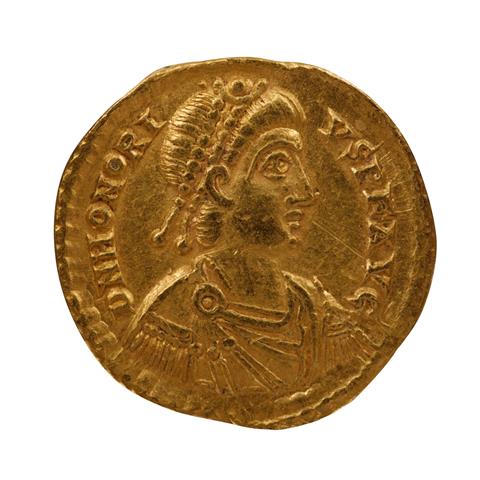 Byzantinisches Reich - Goldsolidus, Honorius (393 - 423n.Chr.),