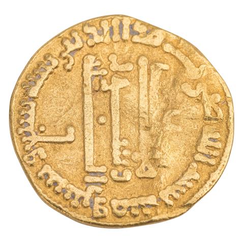 Islamische Münzen im Mittelalter/Abbasidenkalifat/ Gold - Dinar (Al Mahdi, 775-785 n.Chr.),