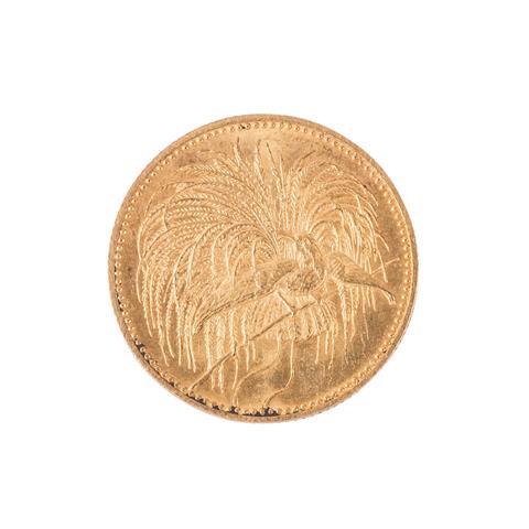 Dt. Kaiserreich Deutsch-Neuguinea/ Gold - 10 Mark 1895-A, Paradiesvogel