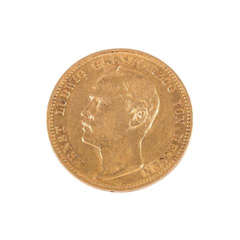 Hessen/Gold - 20 Mark 1893/A, Ernst Ludwig,
