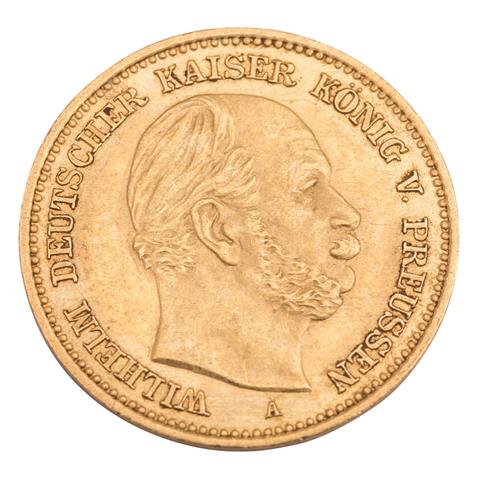Dt. Kaiserreich /GOLD - Preußen, Wilhelm I. (1861-1888), 5 Mark 1877-A