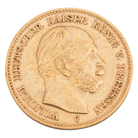 Dt. Kaiserreich /GOLD - Preußen, Wilhelm I. (1861-1888), 5 Mark 1877-C