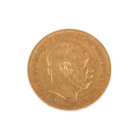 Dt. Kaiserreich /GOLD - Preußen, Wilhelm I. (1861-1888), 20 Mark 1878-C