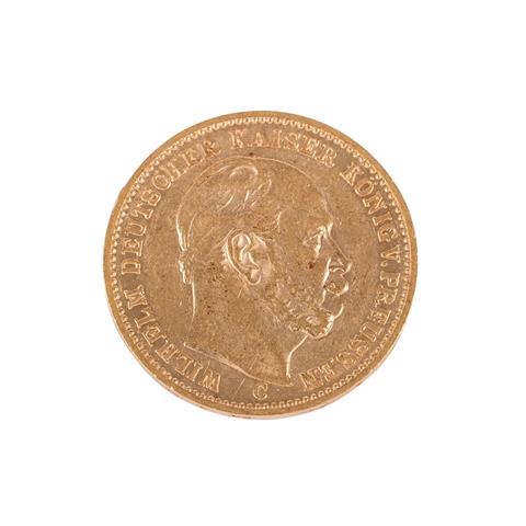 Dt. Kaiserreich /GOLD - Preußen, Wilhelm I. (1861-1888), 20 Mark 1878-C