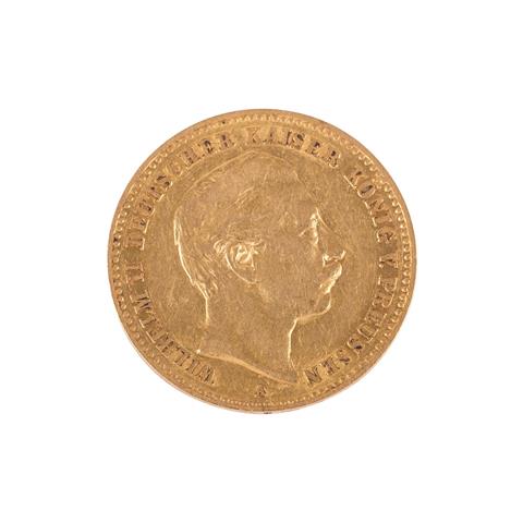 Preussen/Gold - 10 Mark 1895/A, Wilhelm II.,