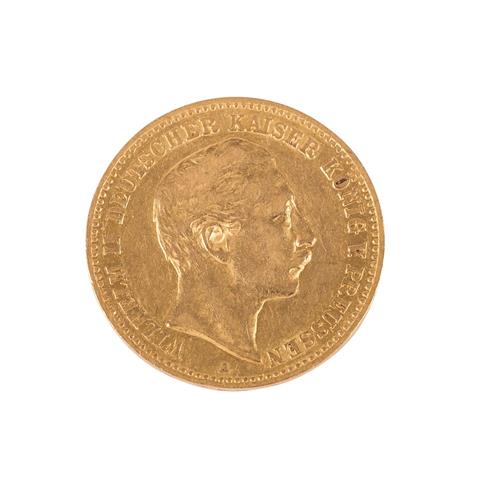 Preussen/Gold - 10 Mark 1894/A, Wilhelm II.,