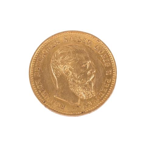 Preussen/Gold - 10 Mark 1888/A, Friedrich III.,