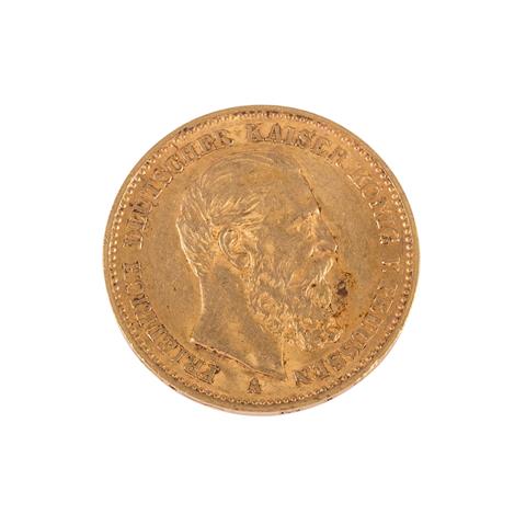 Preussen/Gold - 20 Mark 1888/A, Friedrich III.,