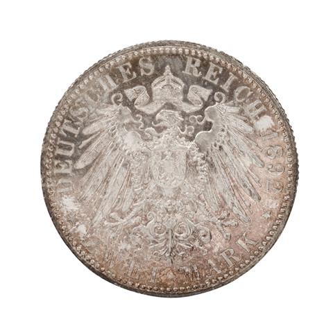 Fürstentum Reuss ältere Linie (Greiz) - 2 Mark 1892/A,