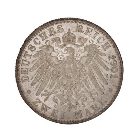 Fürstentum Reuss ältere Linie (Greiz) - 2 Mark 1899/A, Heinrich XXII.,