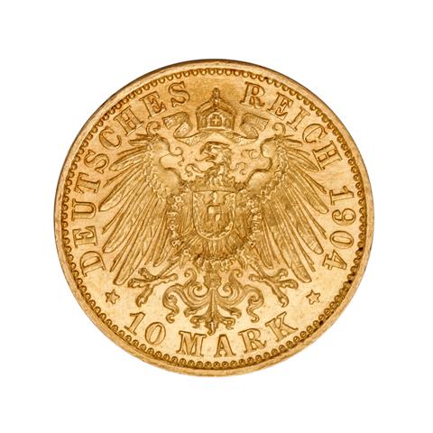 Freie und Hansestadt Lübeck/Gold - 10 Mark 1904/A,