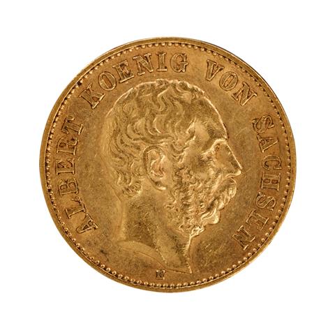 Deutsches Kaiserreich / Sachsen - 20 Mark 1894, GOLD,