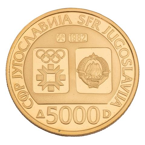 Jugoslawien/GOLD - 5000 Dinar 1982