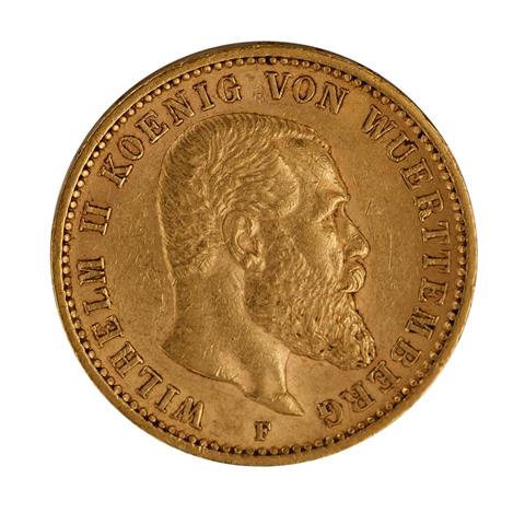Deutsches Kaiserreich / Württemberg - 20 Mark 1900, König Wilhelm II, GOLD,